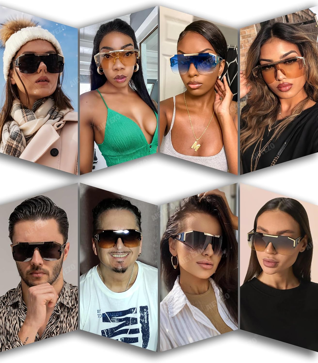 Oversized Aviator Sunglasses - Hình 2