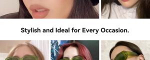 Green Rectangle Sunglasses - Hình 4