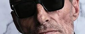 Alternative view of Black Frame Rectangular Sunglasses with Yellow Lenses